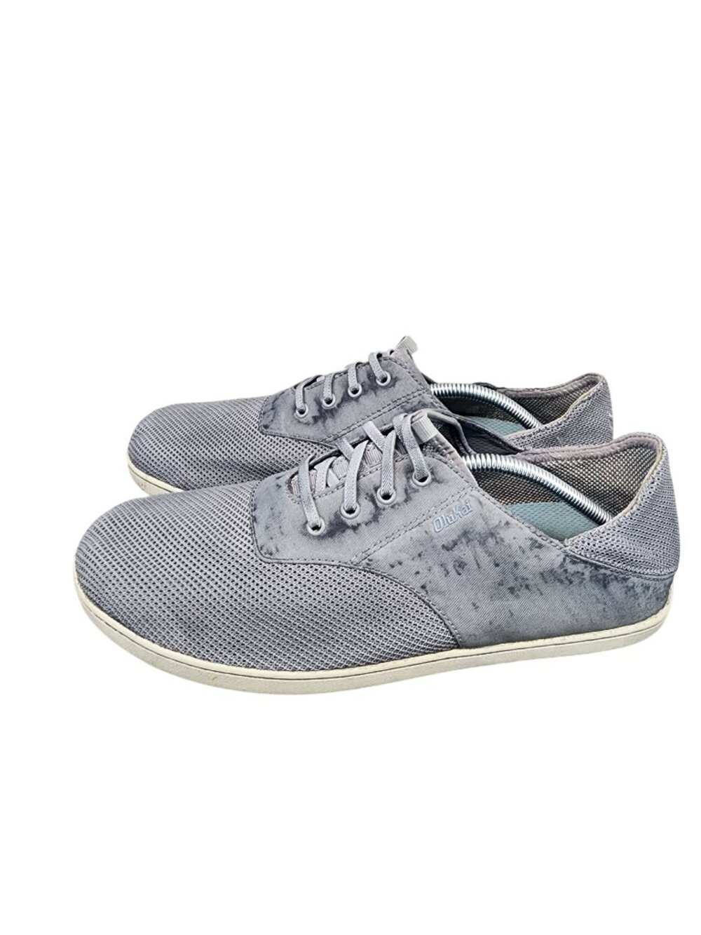 Olukai Shoes Mens Size 12 Nohea Moku Gray Lace Up Sneakers *Read*